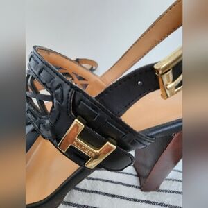 Tommy Hilfiger Open Toe Black Women's Sandals